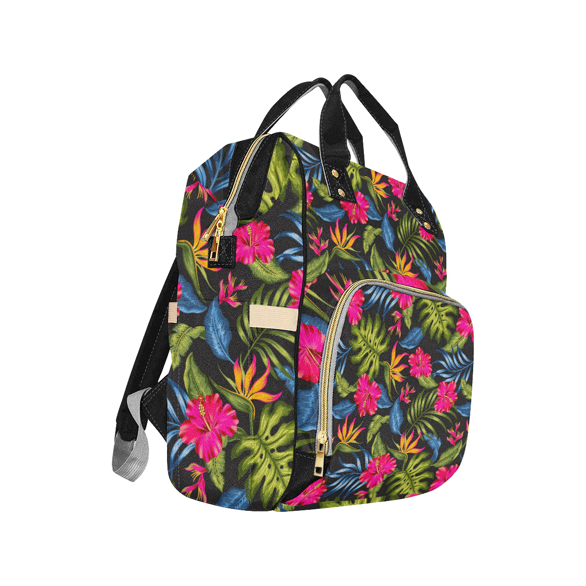 Bird Of Paradise Pattern Print Design BOP014 Diaper Bag Backpack