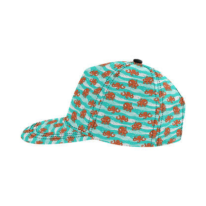 Octopus Cute Design Print Themed Snapback Cap