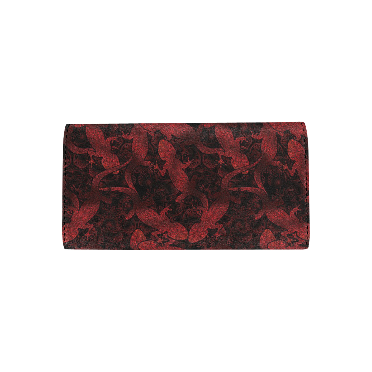 Gecko Pattern Print Design 04 Women's Trifold Wallet
