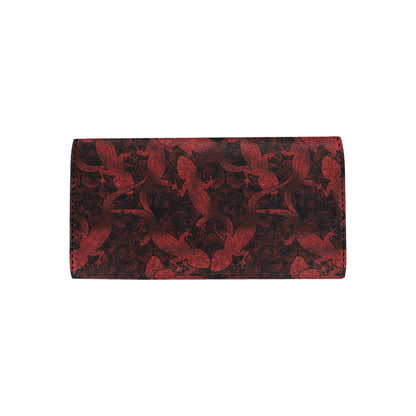 Gecko Pattern Print Design 04 Women's Trifold Wallet