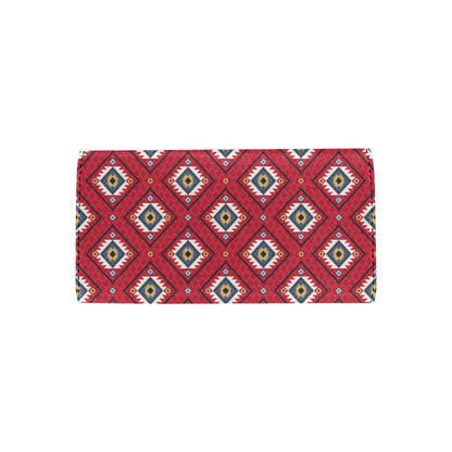 Aztec Pattern Print Design 10 Women's Trifold Wallet