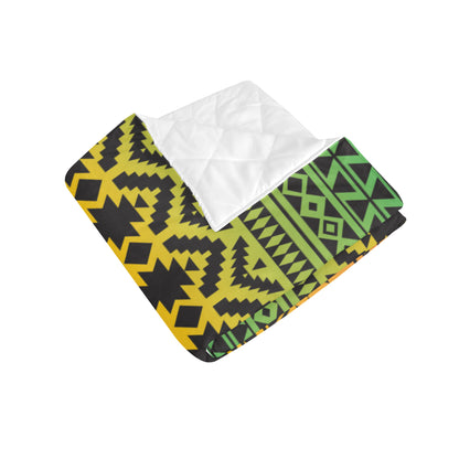 Rastafarian Pattern Print Design A04 Premium Quilt