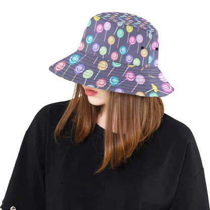 Lollipop Pattern Print Design LL03 Unisex Bucket Hat