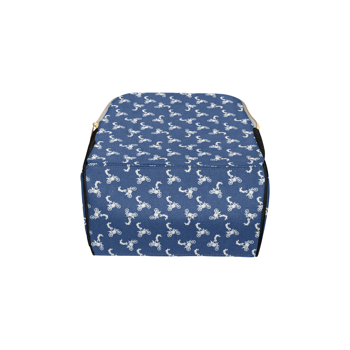 Motocross Pattern Print Design 01 Diaper Bag Backpack