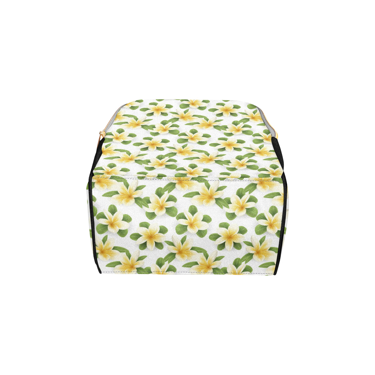 Yellow Plumeria Pattern Print Design PM012 Diaper Bag Backpack