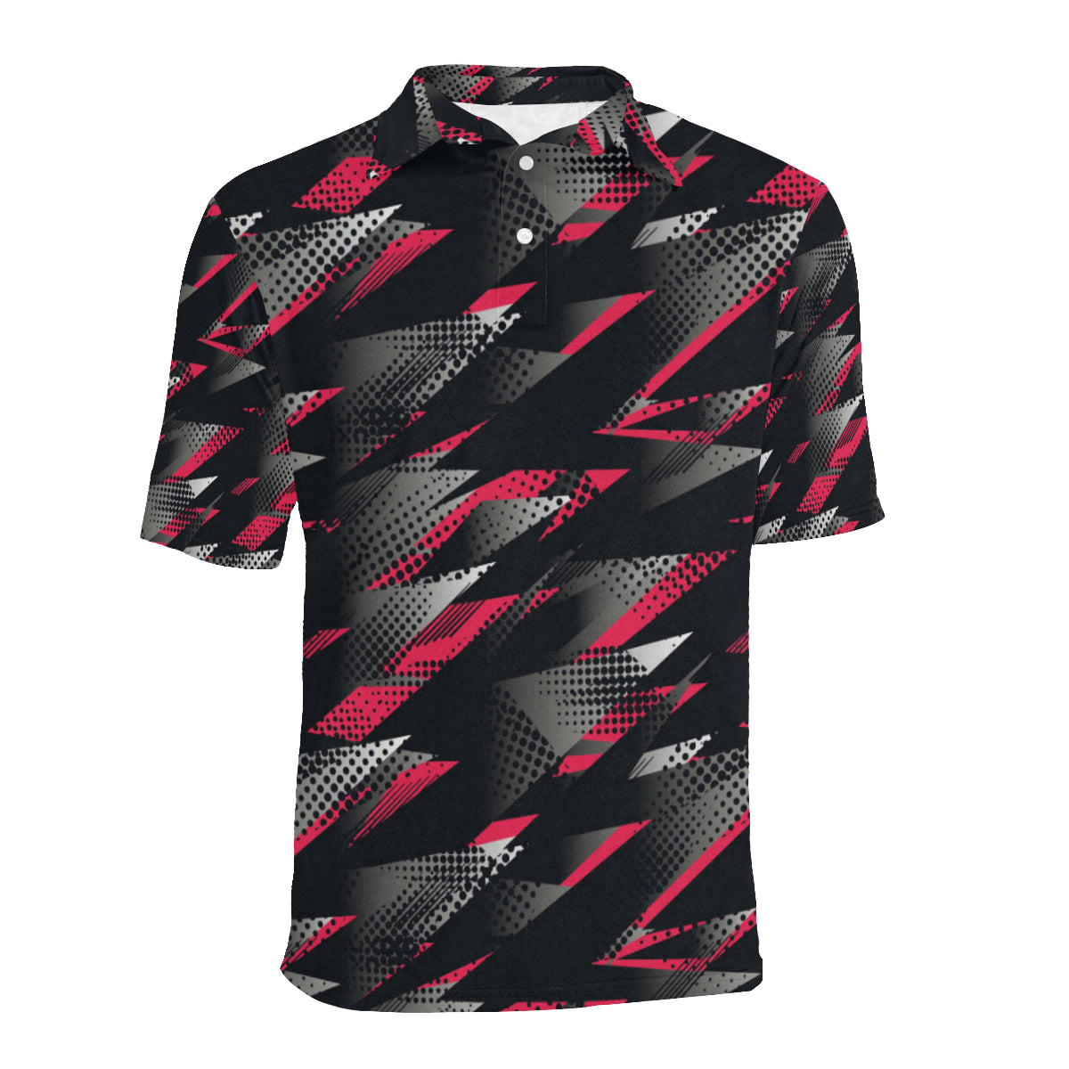 Racing Style Pattern Print Design A04 Men Polo Shirt