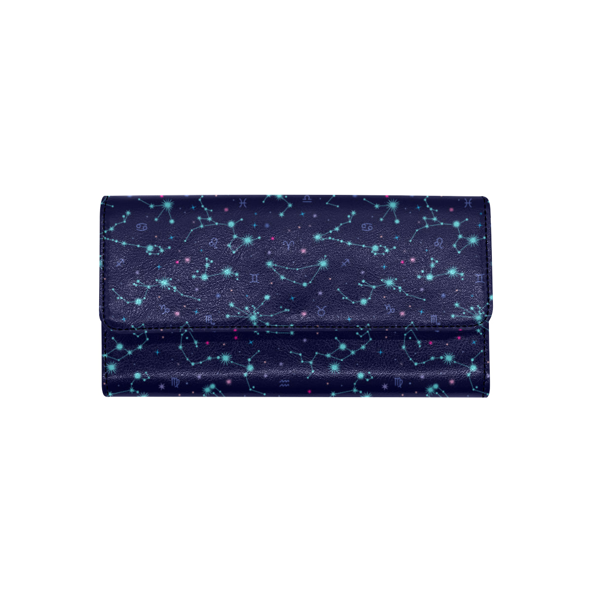 Constellation Pattern Print Design 01 Women's Trifold Wallet