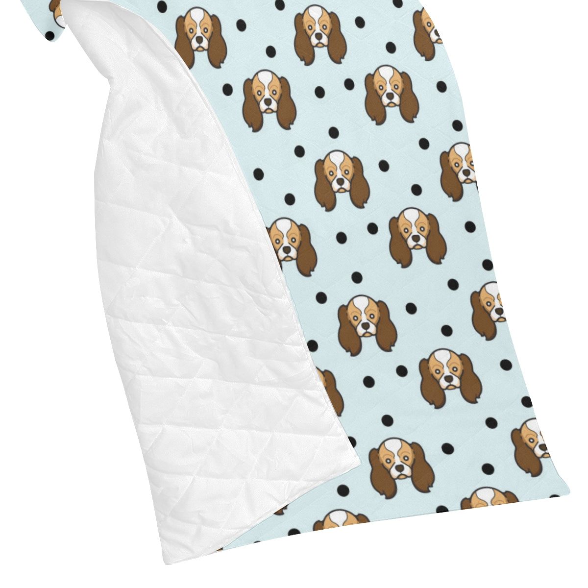 Cavalier King Charles Spaniels Pattern Print 02 Premium Quilt