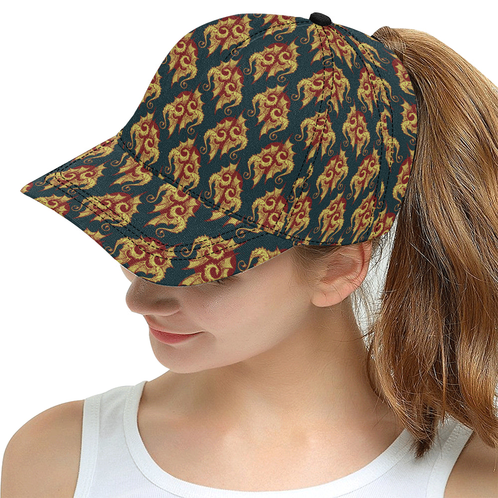 Dragons Gold Design Pattern Snapback Cap