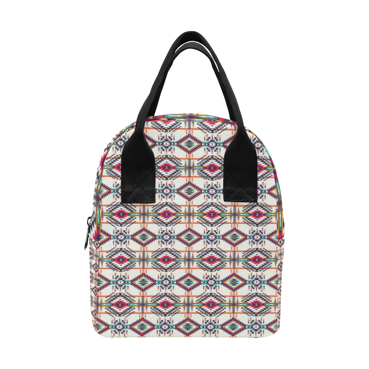 Indian Navajo Art Themed Design Print Insulated Lunch Bag