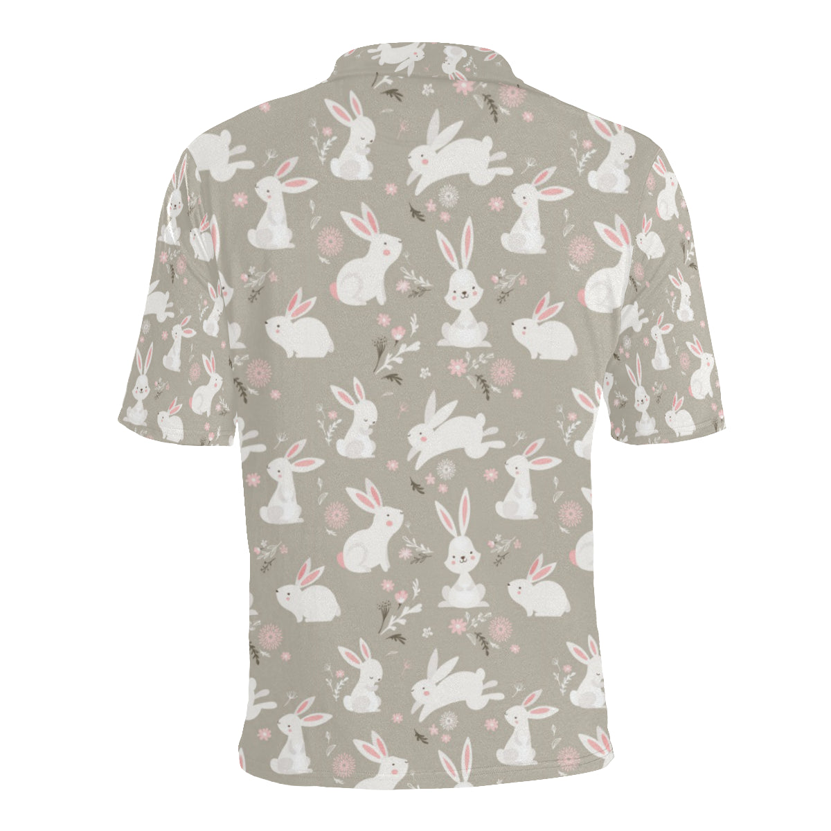 Rabbit Pattern Print Design RB03 Men Polo Shirt