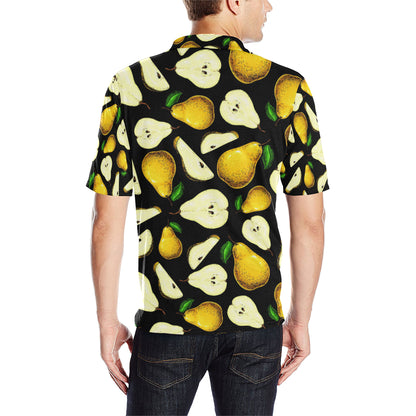 Pear Pattern Print Design PE01 Men Polo Shirt