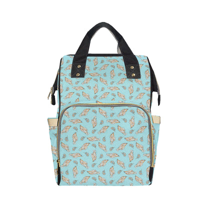 Angel Wings Pattern Print Design 03 Diaper Bag Backpack