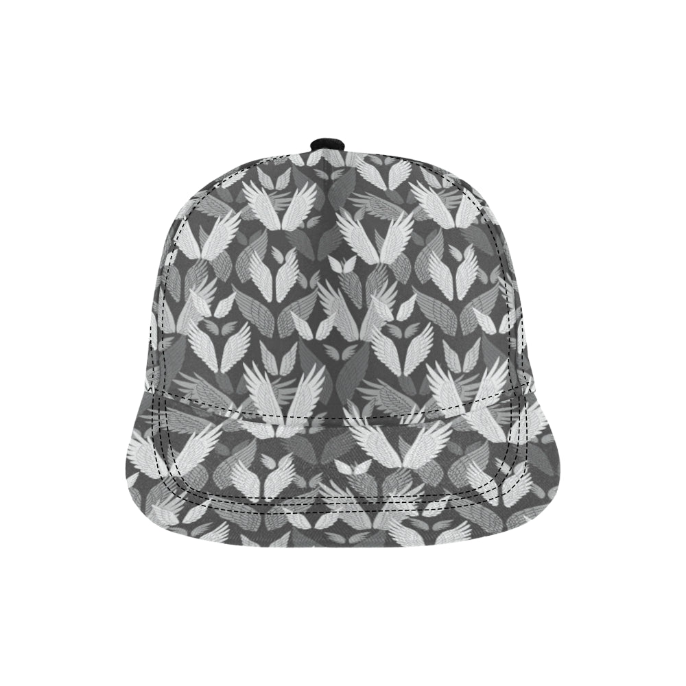 Angel Wings Pattern Design Themed Print Snapback Cap