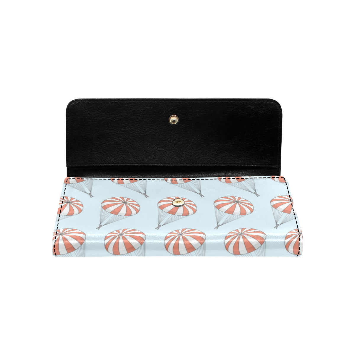 Skydiving Pattern Print Design 01 Women's Trifold Wallet