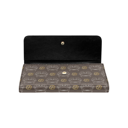 Cancer Zodiac Pattern Print Design 01 Women's Trifold Wallet