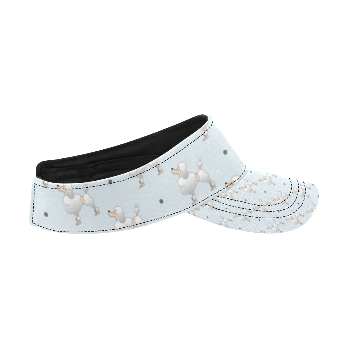 Poodle Pattern Print Design A05 Unisex Sun Visor