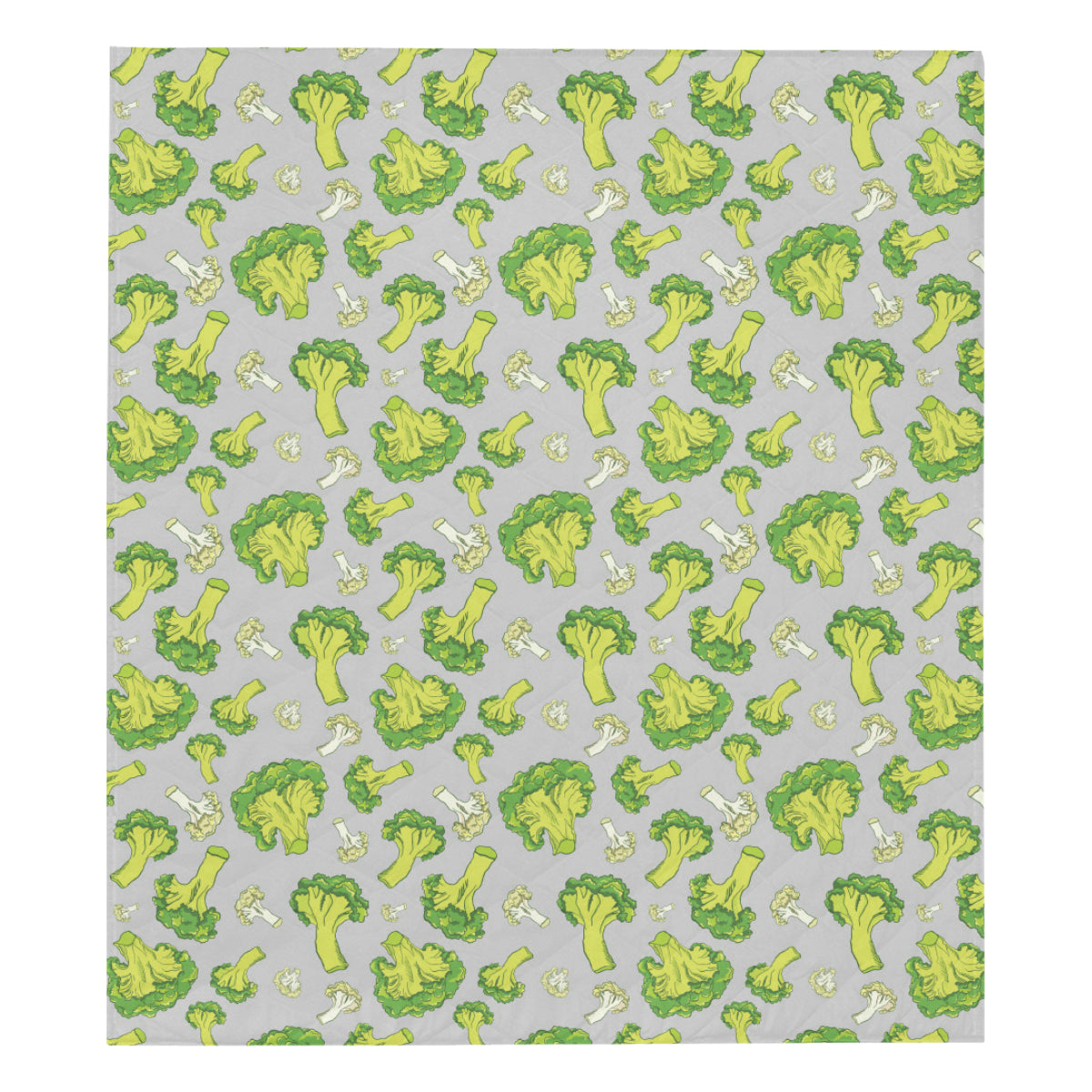 Broccoli Pattern Print Design 03 Premium Quilt