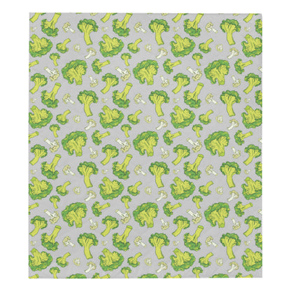 Broccoli Pattern Print Design 03 Premium Quilt