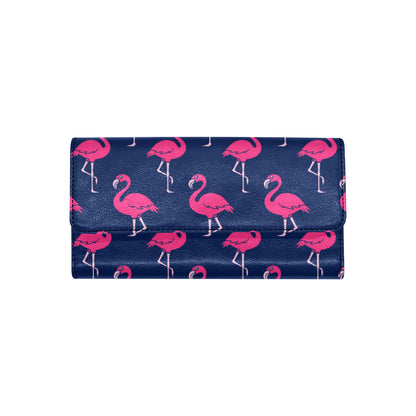 Pink Flamingo Pattern Women's Trifold Wallet
