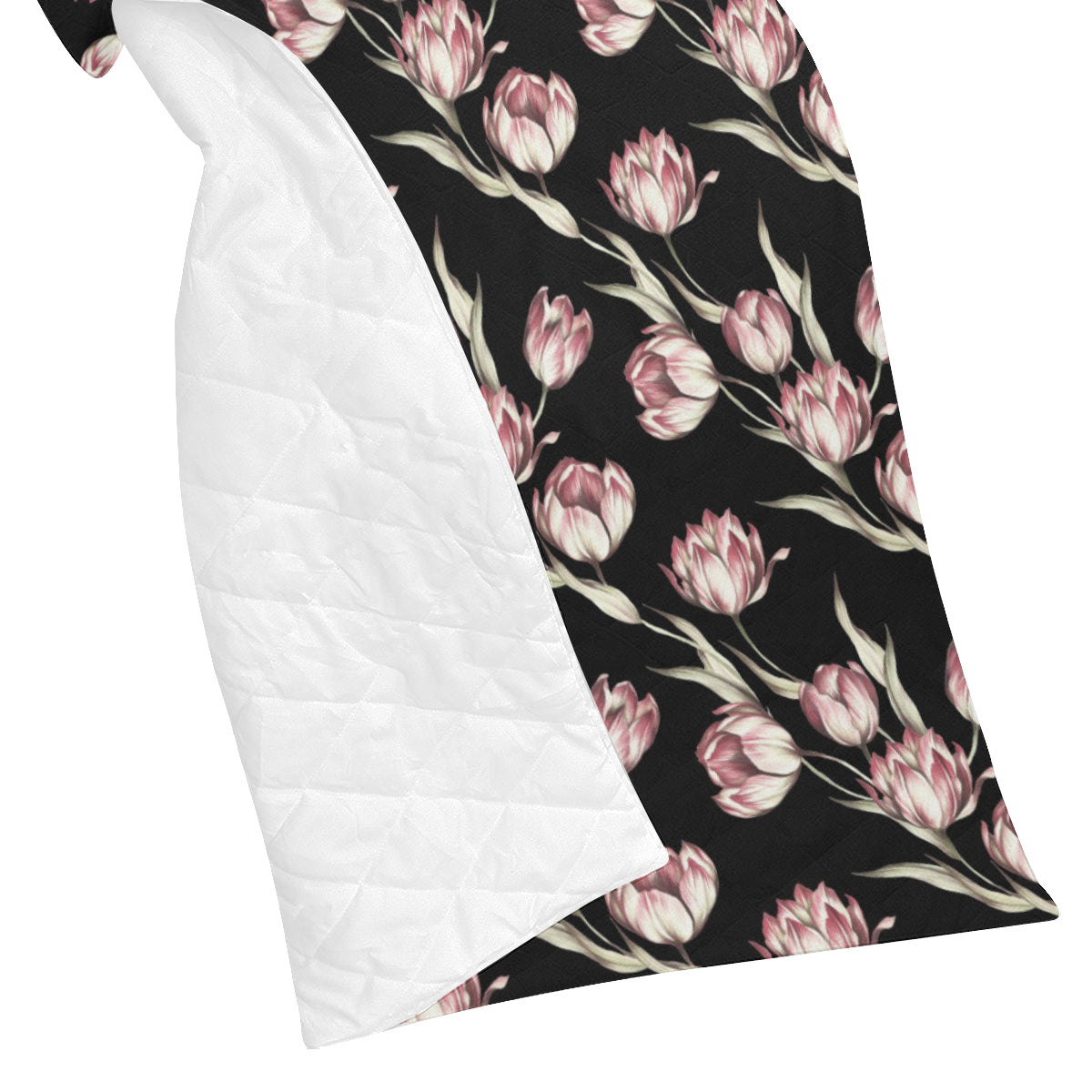 Tulip Pink Pattern Print Design TP02 Premium Quilt