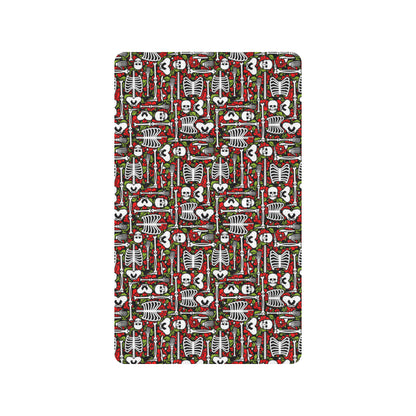 Skeleton Pattern Print Rubber Doormat