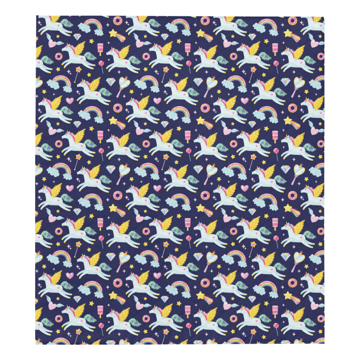 Pegasus Pattern Print Design 05 Premium Quilt