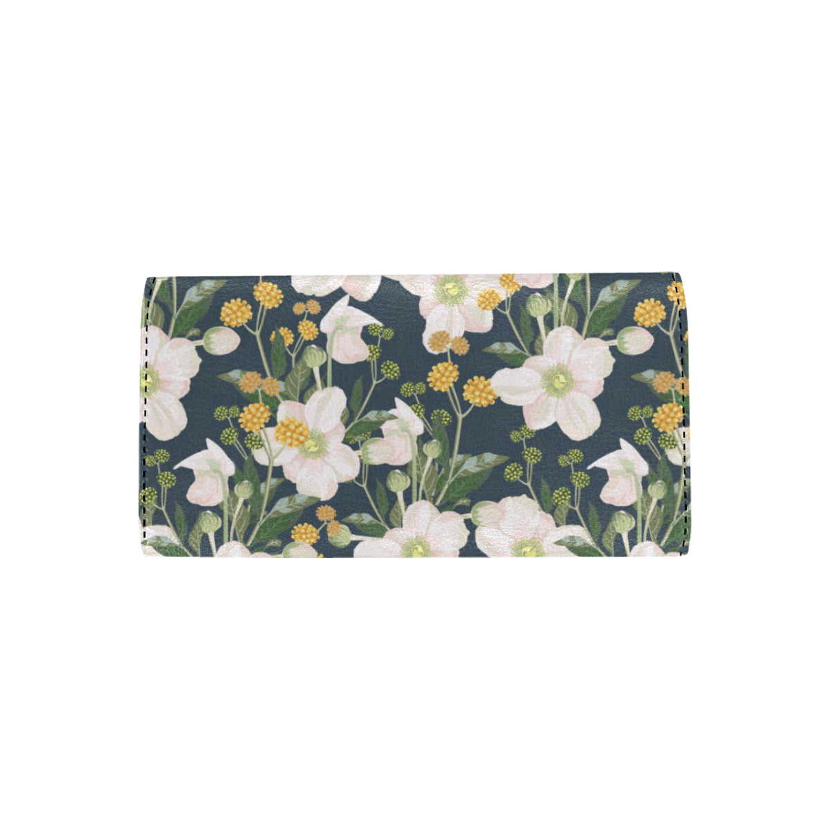Anemone Pattern Print Design AM04 Women's Trifold Wallet