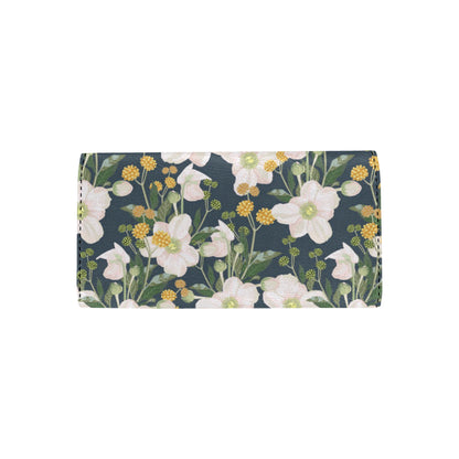 Anemone Pattern Print Design AM04 Women's Trifold Wallet
