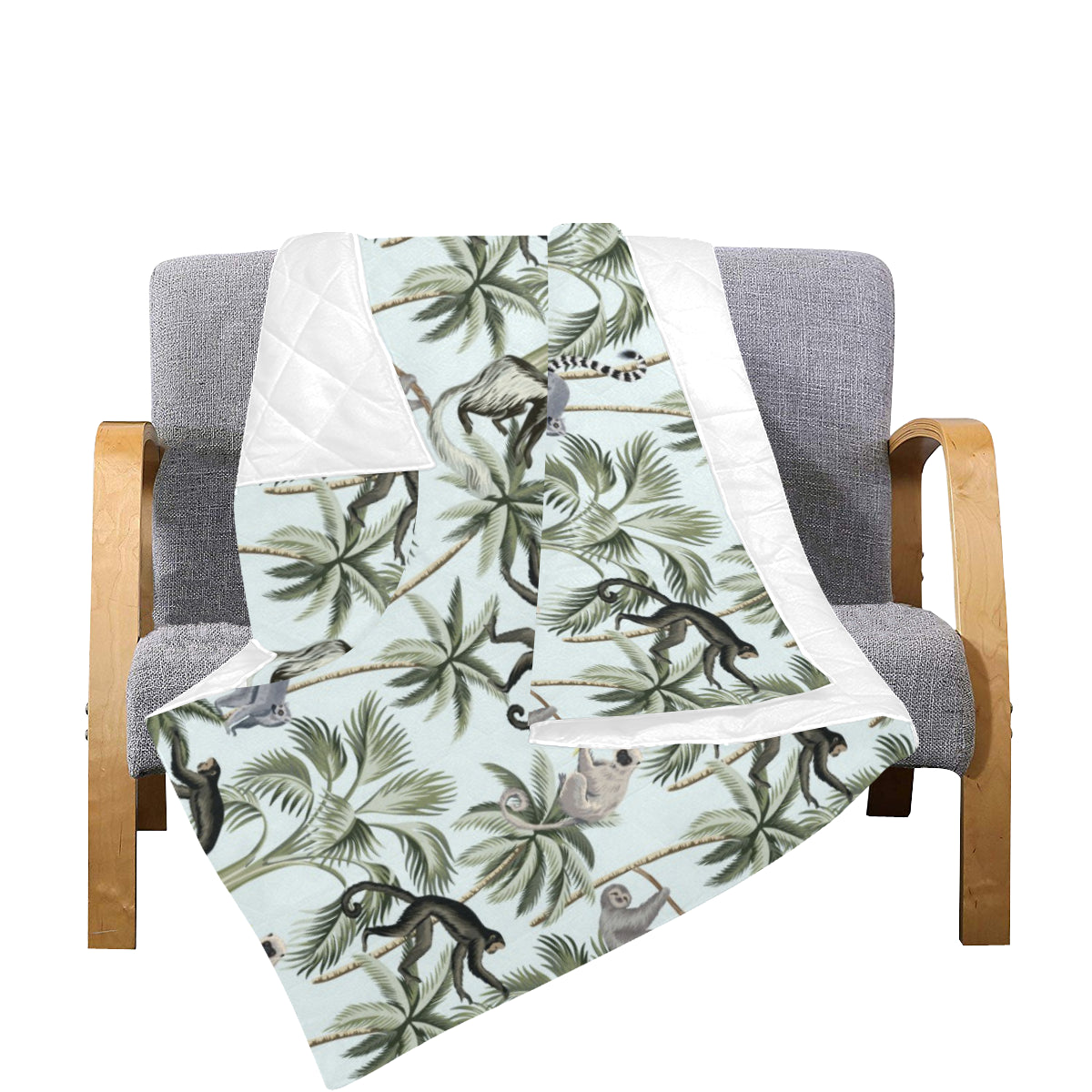 Rainforest Pattern Print Design RF04 Premium Quilt