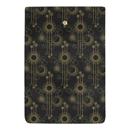 Moon Boho Style Pattern Print Design 01 Women's Trifold Wallet