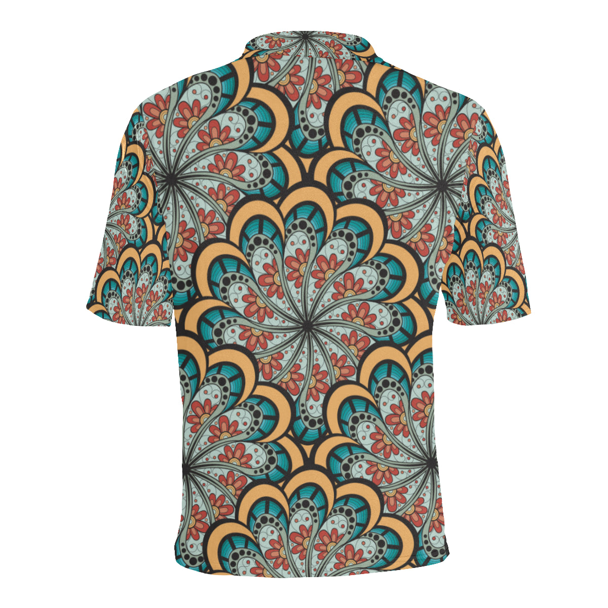Mandala Pattern Print Design 01 Men Polo Shirt