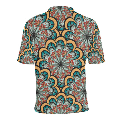 Mandala Pattern Print Design 01 Men Polo Shirt