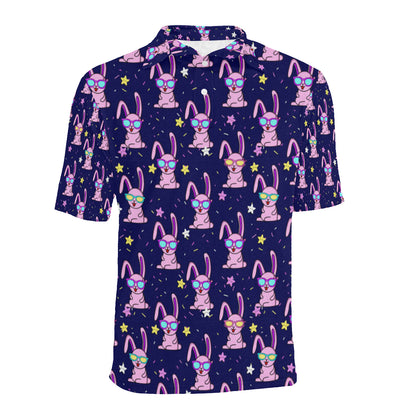 Rabbit Baby Pattern Print Design RB015 Men Polo Shirt