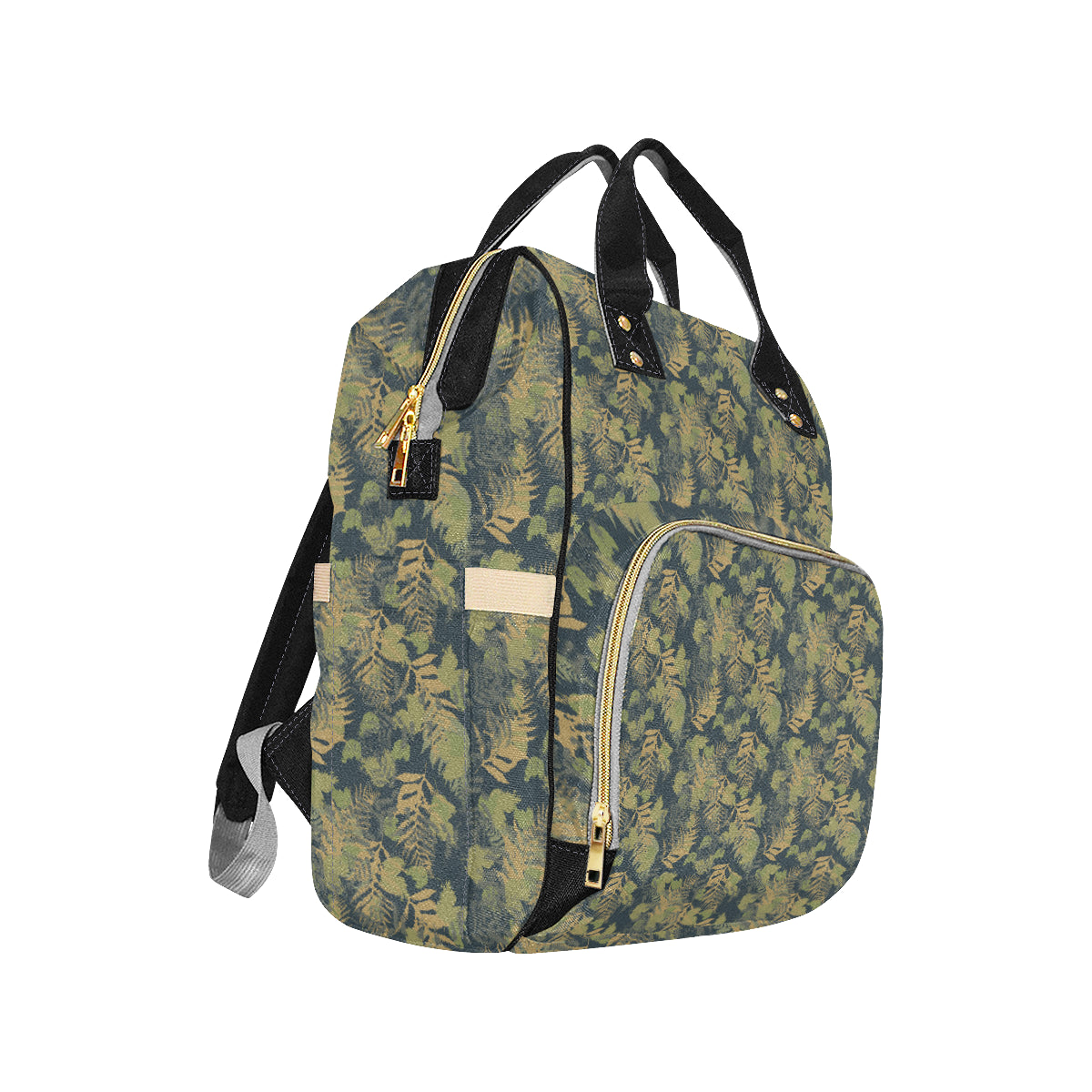 Camouflage Tropical Pattern Print Design 04 Diaper Bag Backpack