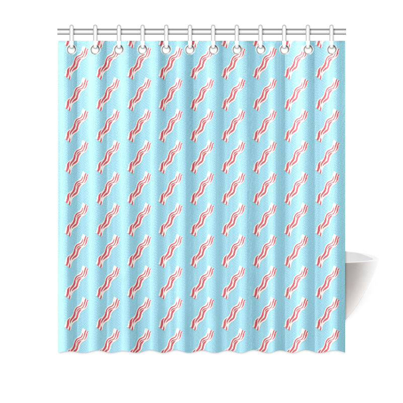 Bacon Pattern Print Design 03 Shower Curtain