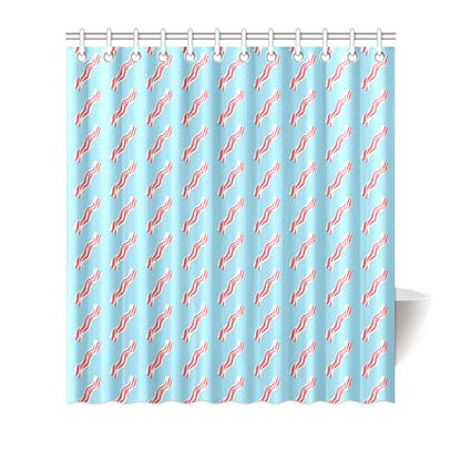 Bacon Pattern Print Design 03 Shower Curtain