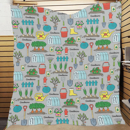 Gardening Pattern Print Design G07 Premium Quilt