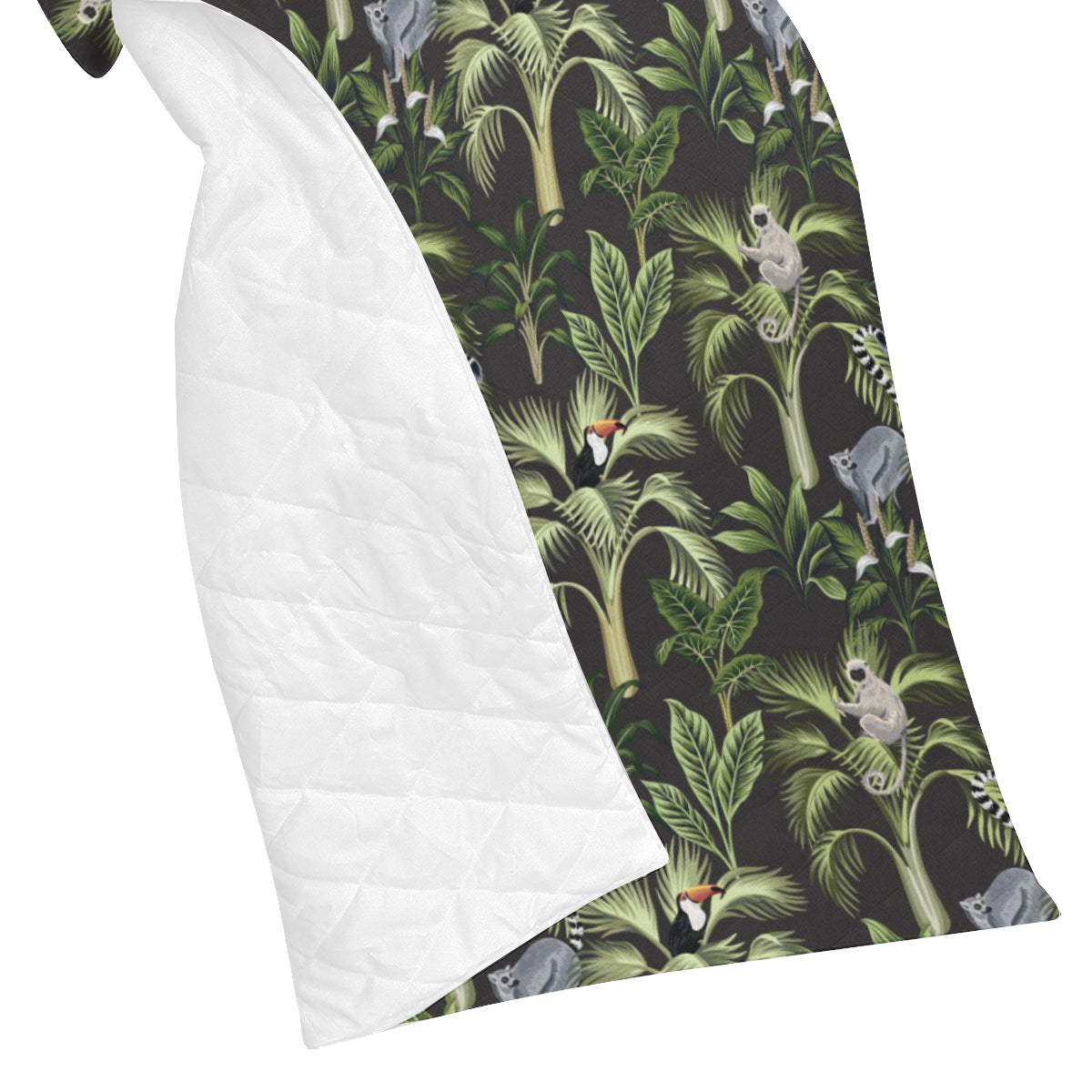 Rainforest Pattern Print Design RF05 Premium Quilt