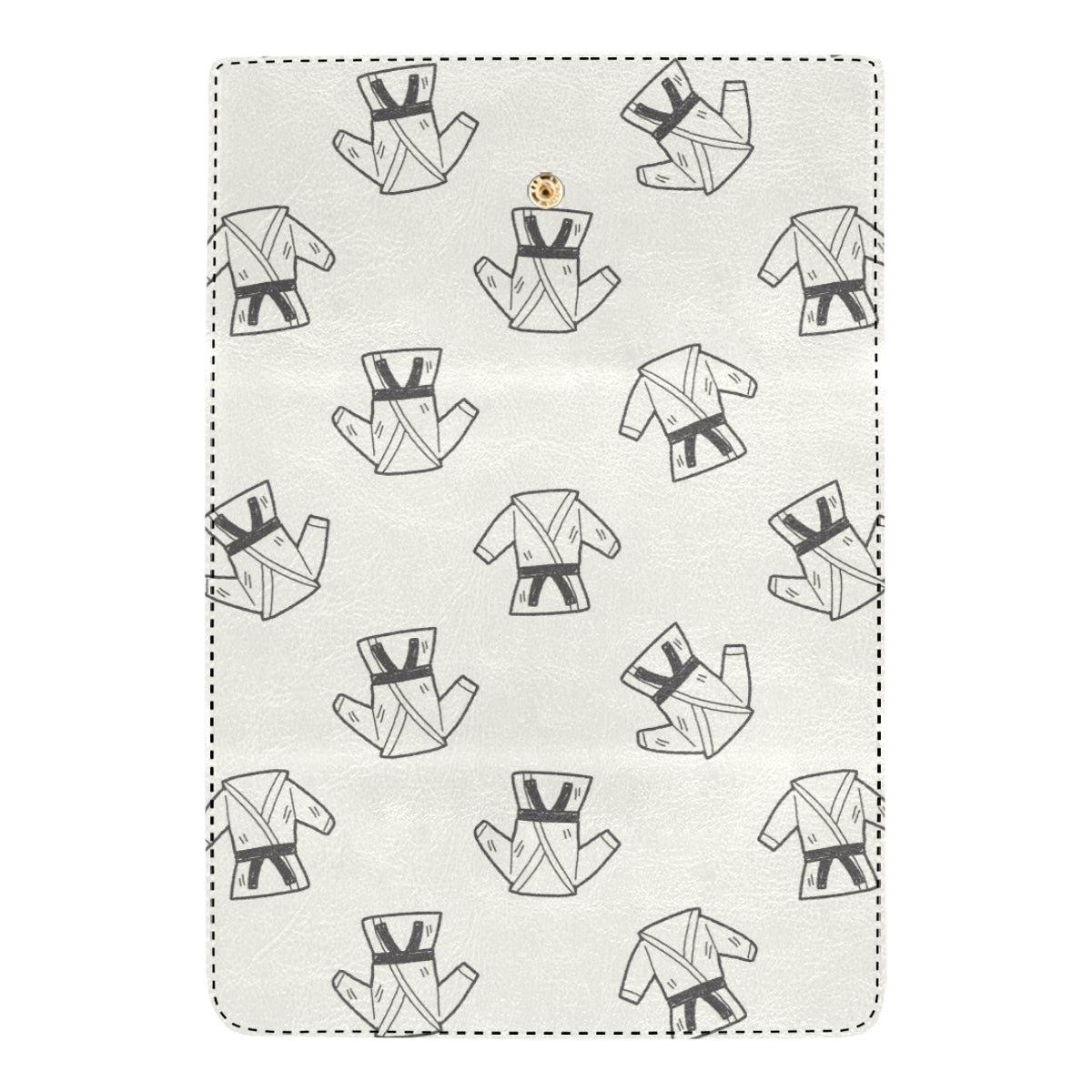 Karate Pattern Print Design 01 Women's Trifold Wallet