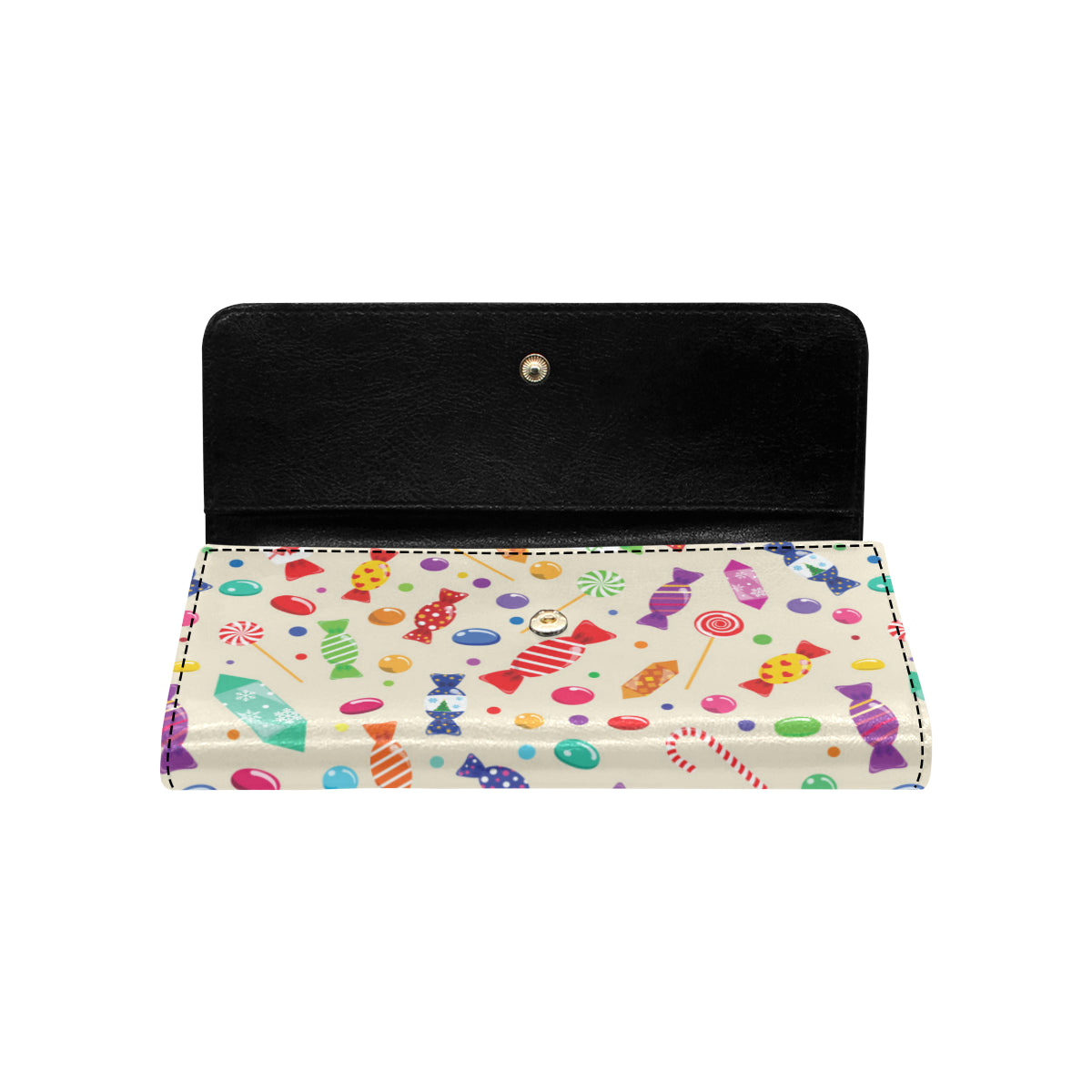 Candy Pattern Print Design 04 Women's Trifold Wallet