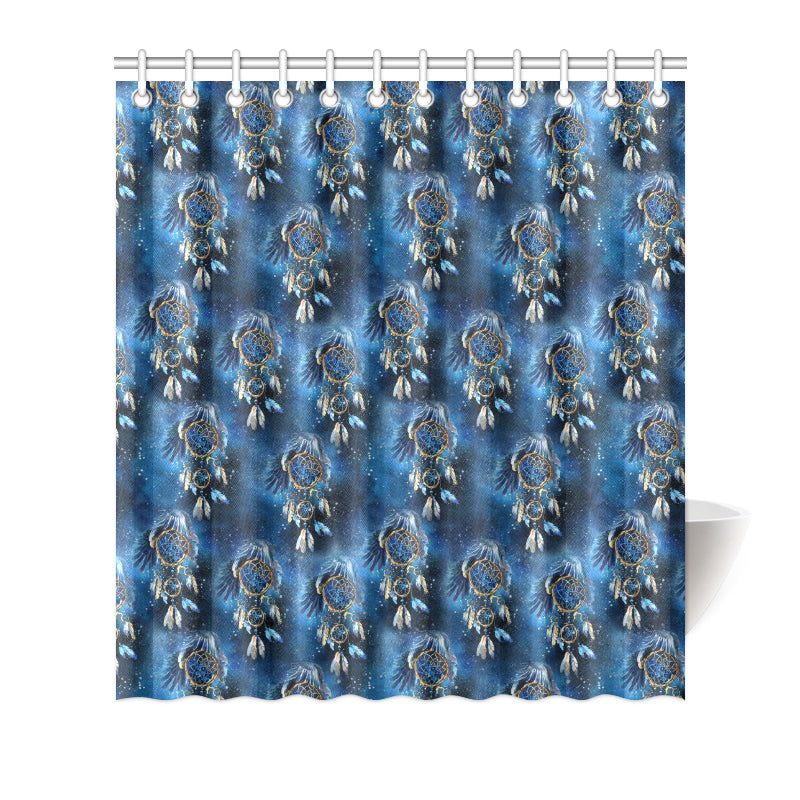 Eagles Dream Catcher Themed Shower Curtain