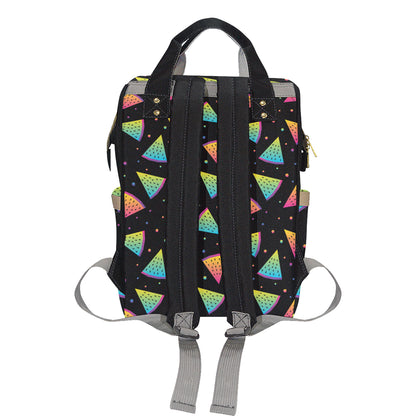 Rainbow Watermelon Pattern Print Design A04 Diaper Bag Backpack