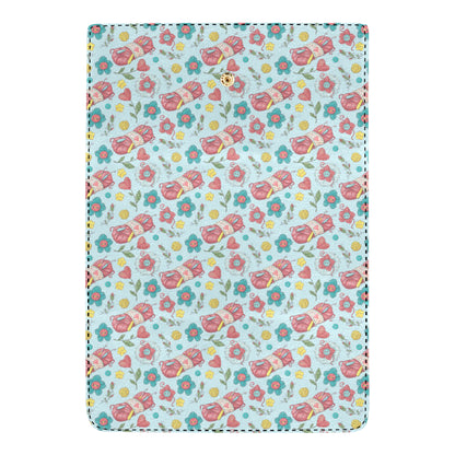Crochet Pattern Print Design 01 Women's Trifold Wallet