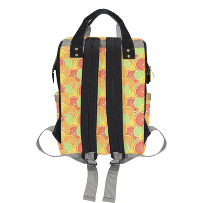 Grapefruit Pattern Print Design GF01 Diaper Bag Backpack