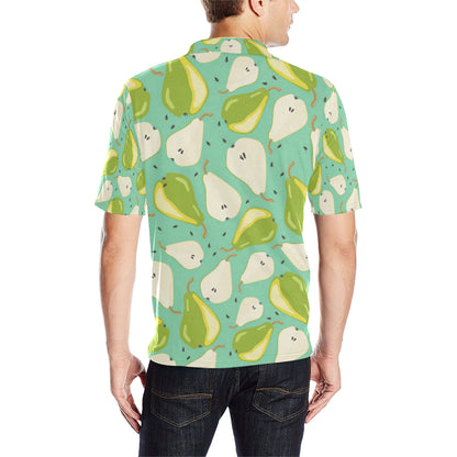 Pear Pattern Print Design PE04 Men Polo Shirt