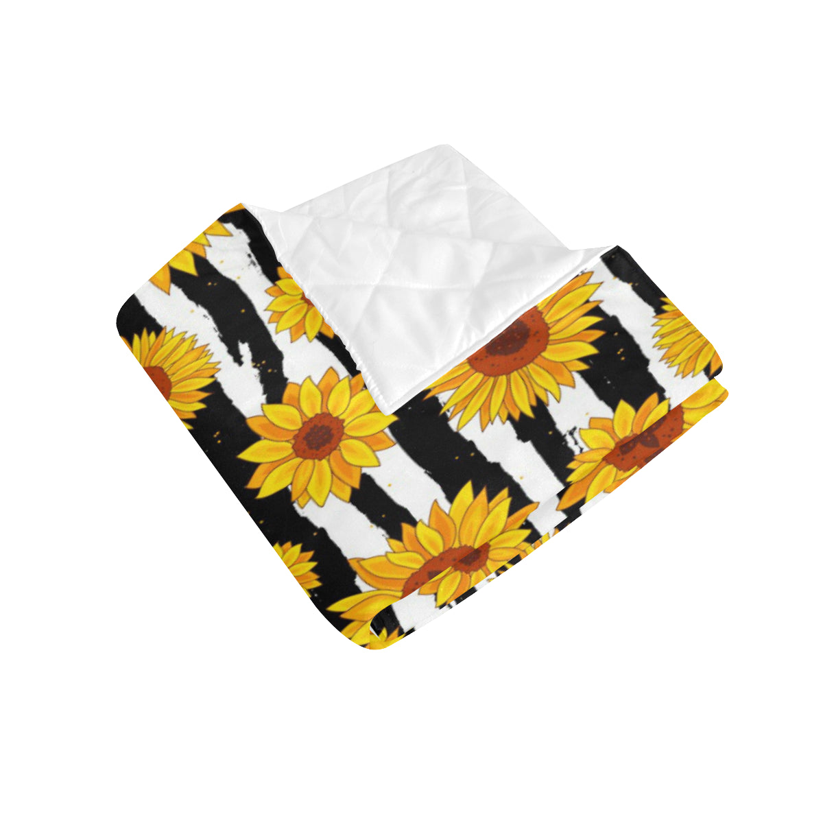 Sunflower Pattern Print Design SF010 Premium Quilt