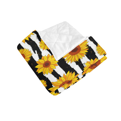 Sunflower Pattern Print Design SF010 Premium Quilt