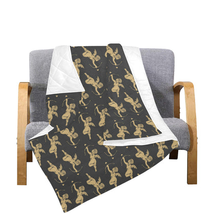 Cupid Pattern Print Design 02 Premium Quilt