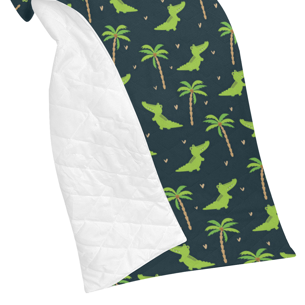 Alligator Pattern Print Design 02 Premium Quilt